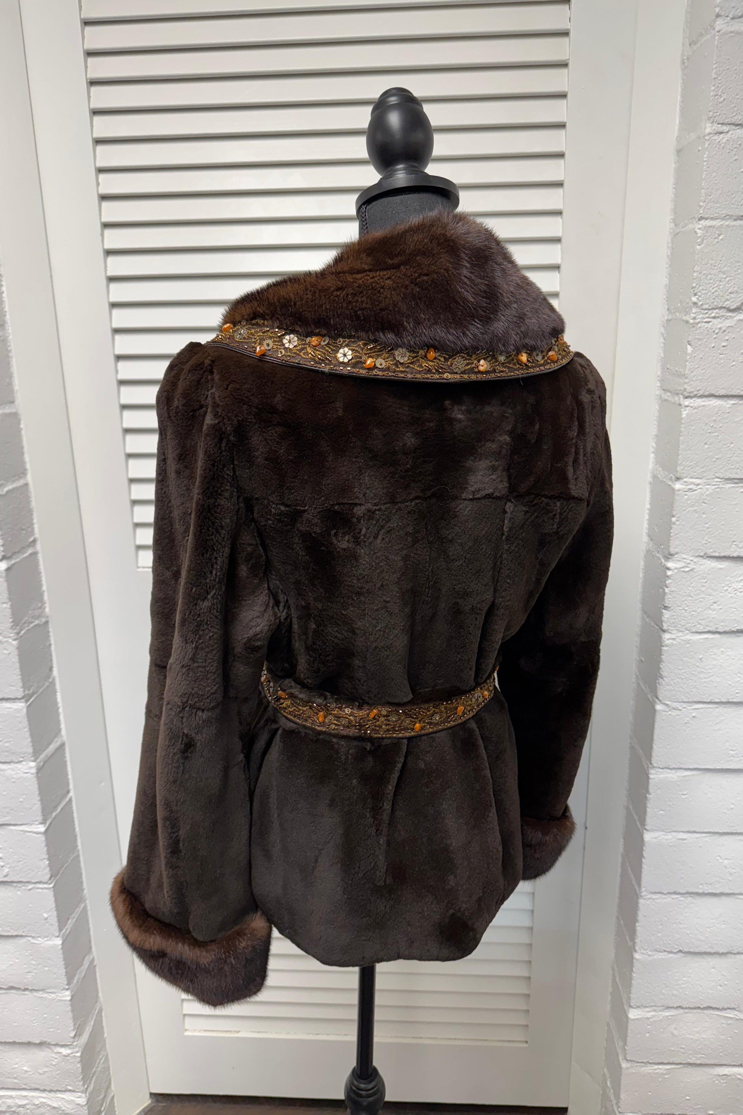 Vintage Sheared Mahogany Mink Jacket