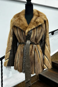 Vintage Mink & Leather Jacket