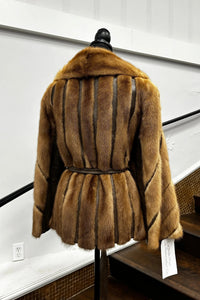 Vintage Mink & Leather Jacket