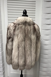 Vintage Oxi Blue Fox Jacket