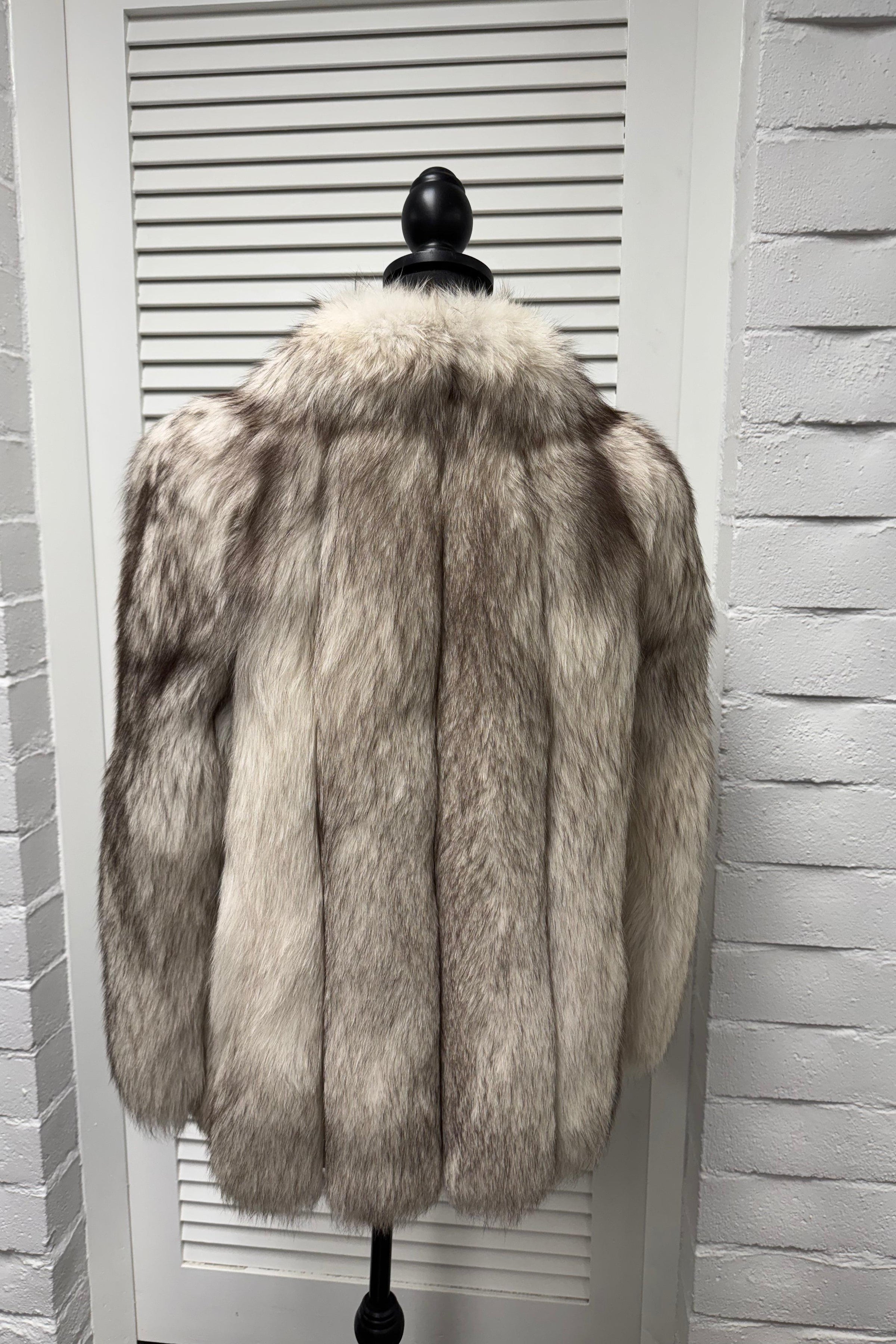 Vintage Oxi Blue Fox Jacket