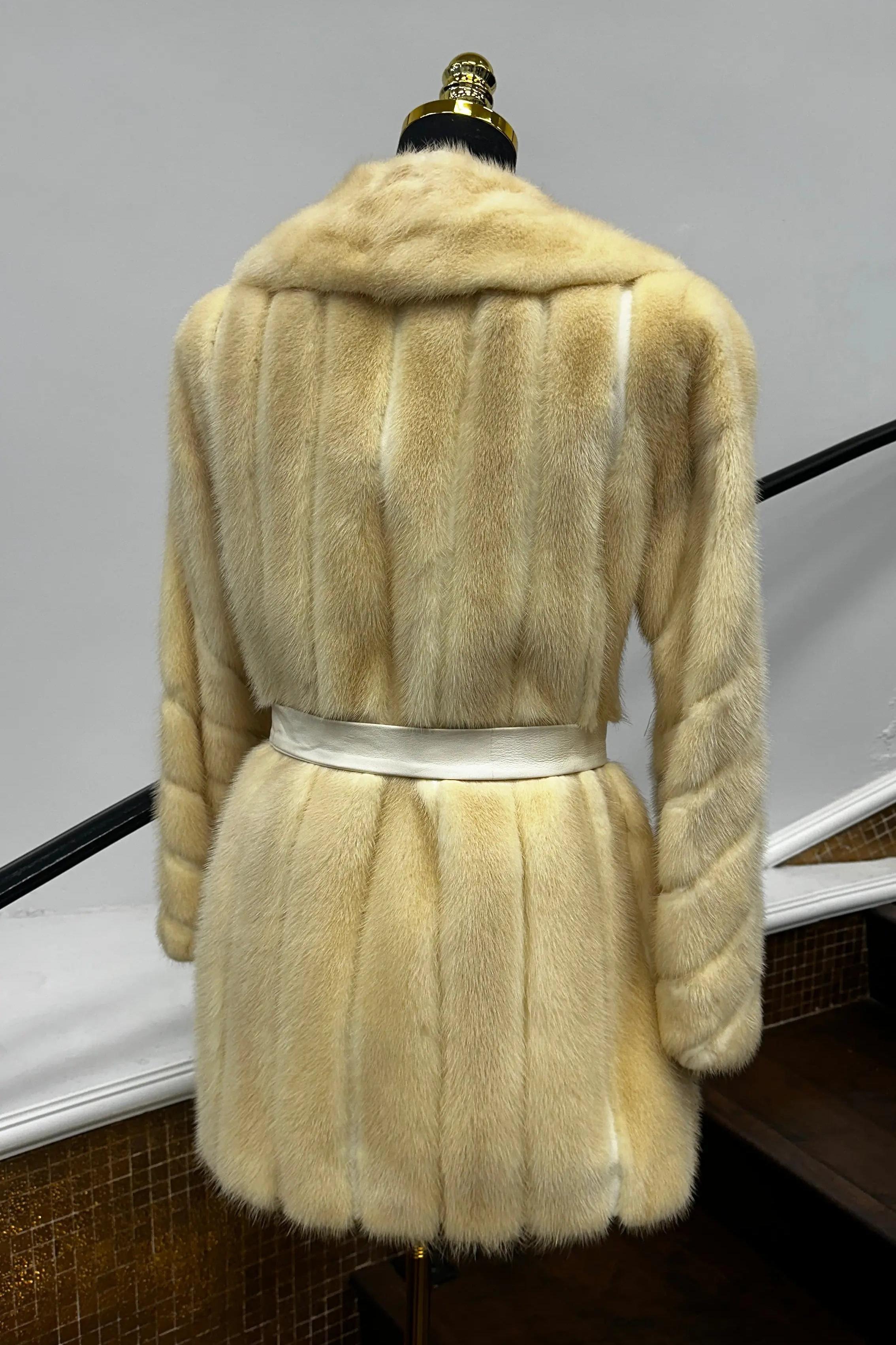 Vintage Oxidized Tourmaline Mink & Leather Stroller