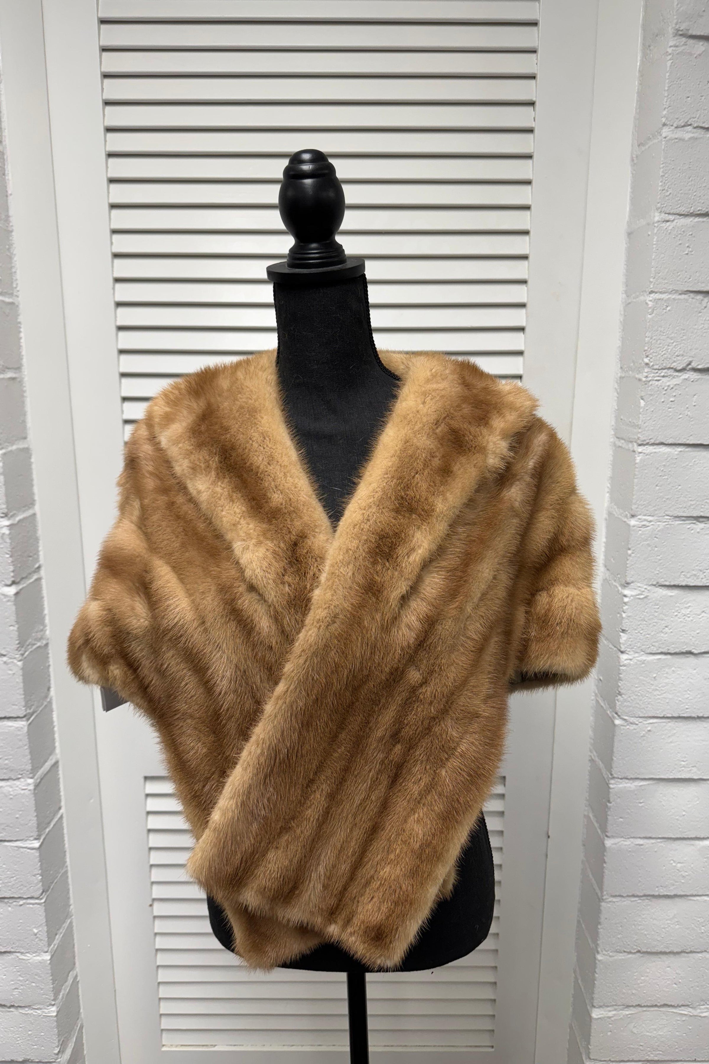 Vintage Pastel Mink Stole
