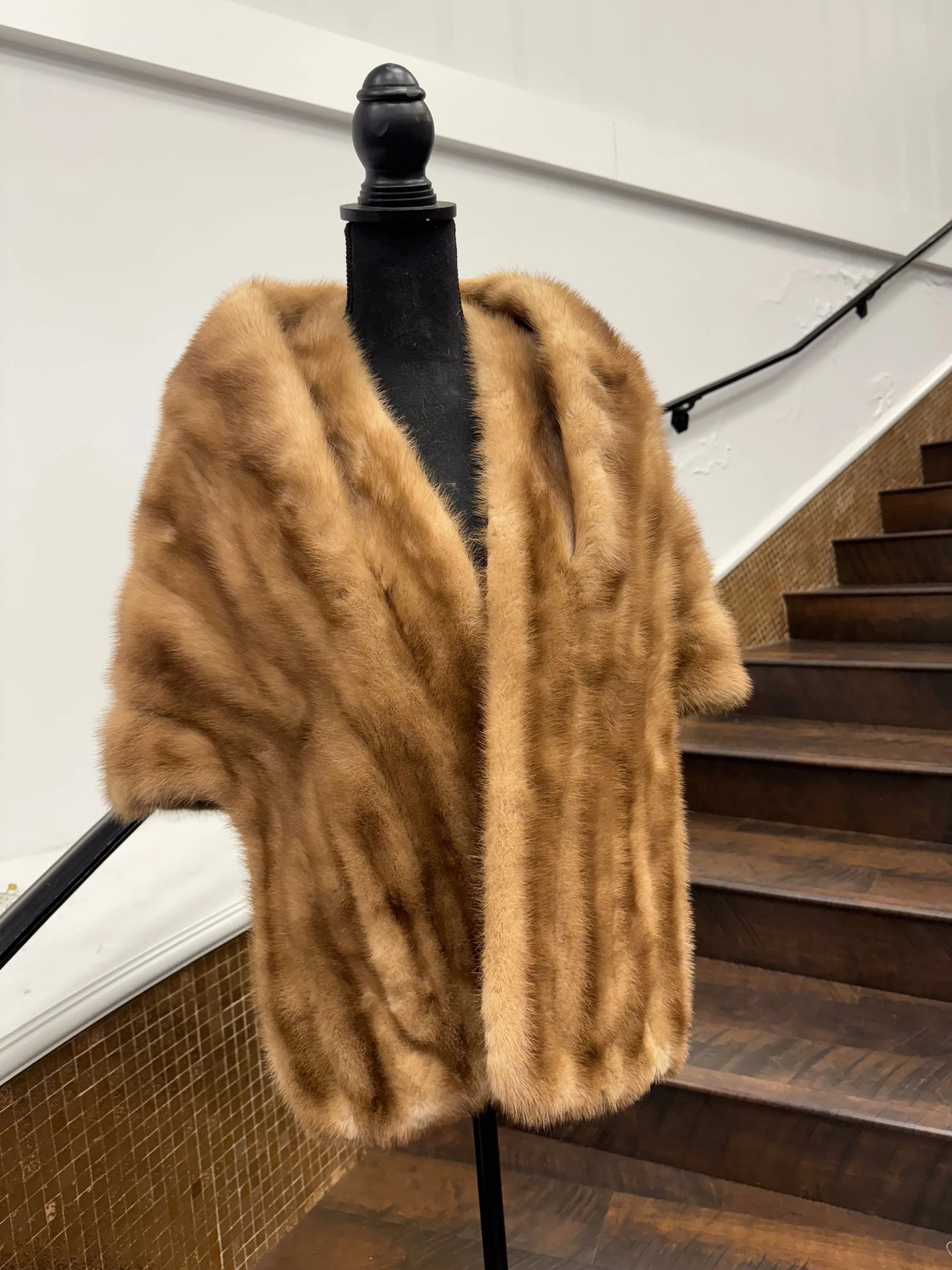 Vintage Pastel Mink Stole