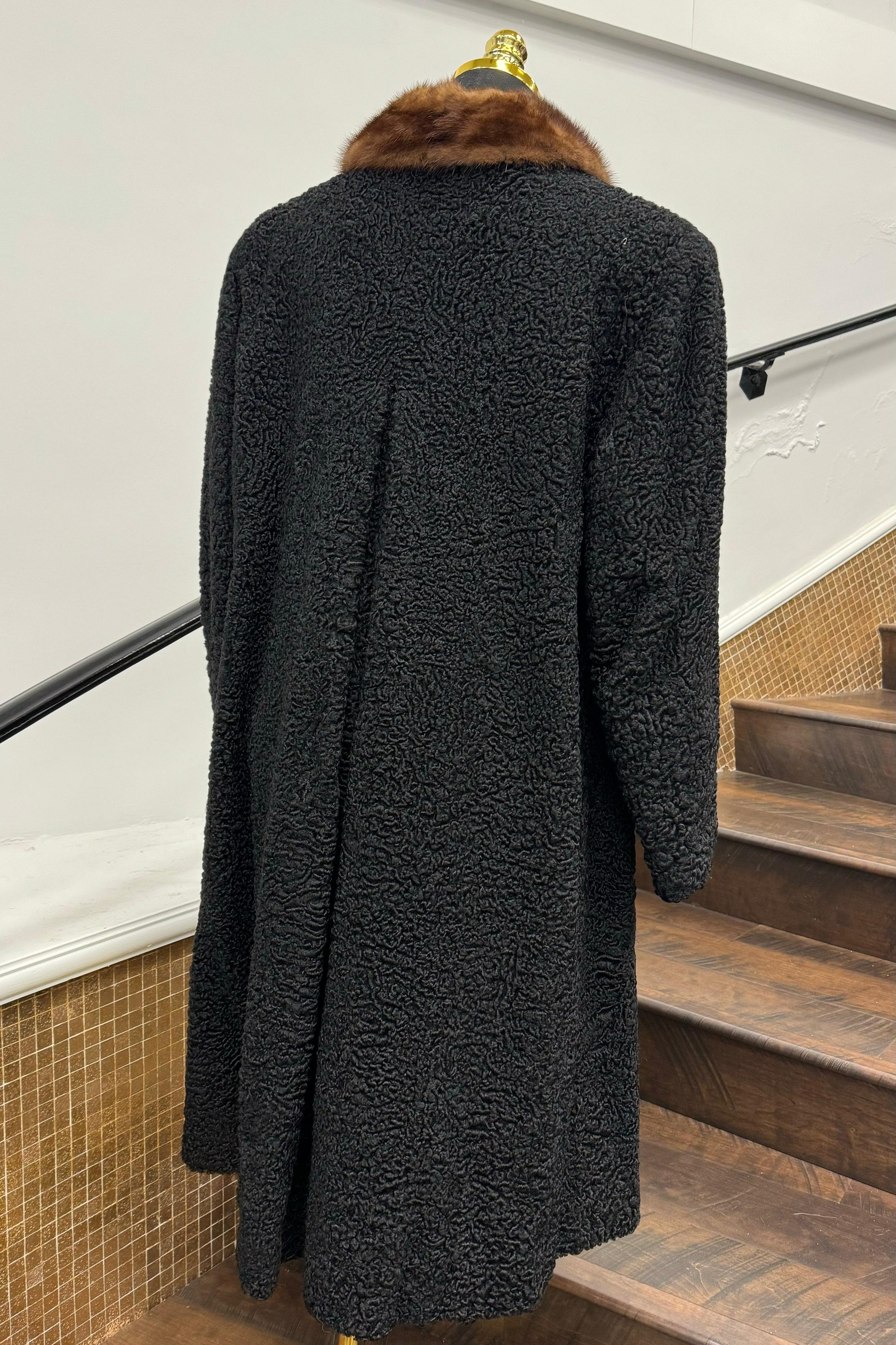 Vintage Persian Lamb Stroller & Mink Collar