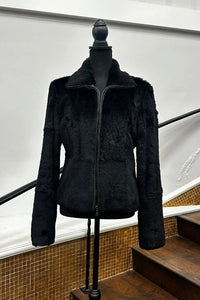 Vintage Rabbit Black Bomber Jacket