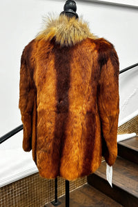 Vintage Rabbit Jacket with Fox Tuxedo