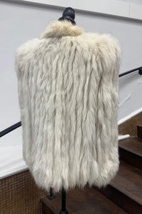 Vintage Ribbed Blue Fox Jacket