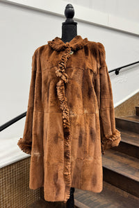 Vintage Sheared Brown Muscat Stroller