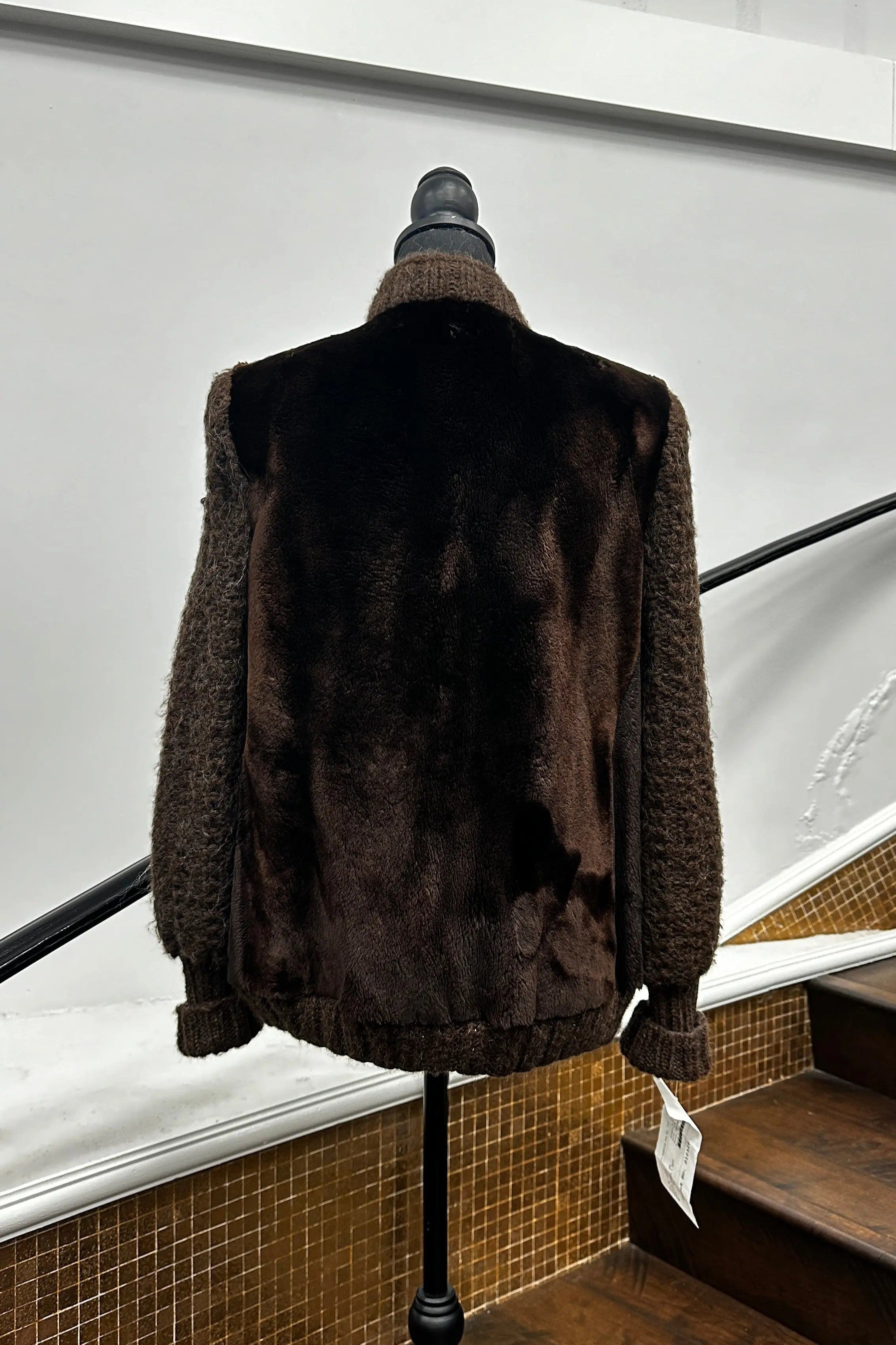 Vintage Sheared Brown Seal Sweater Jacket