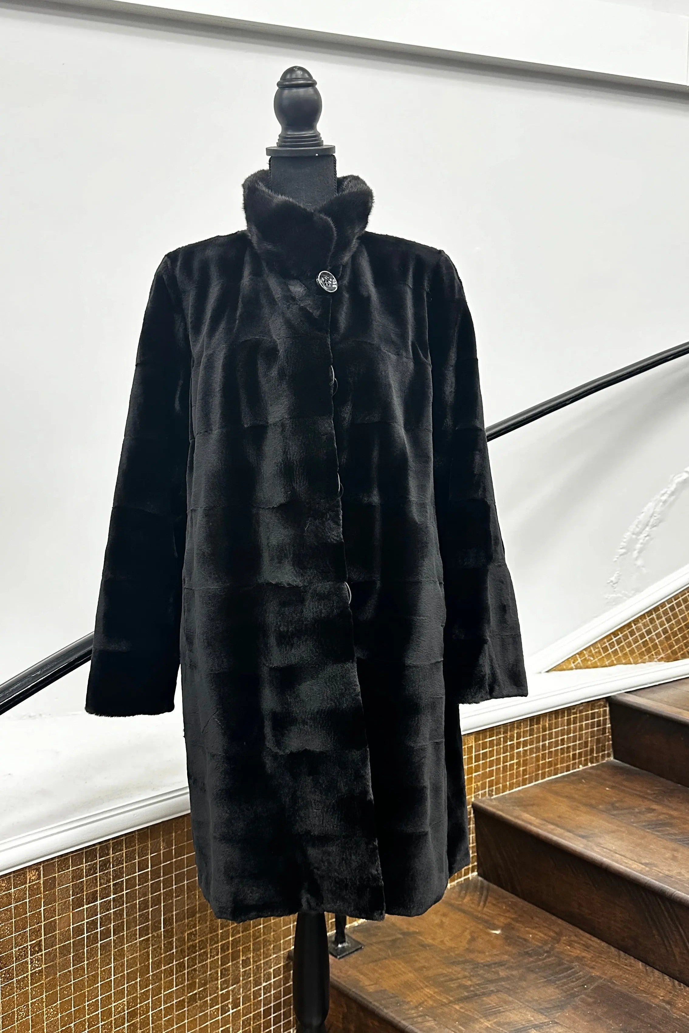 Vintage Sheared Mink Reversible Stroller