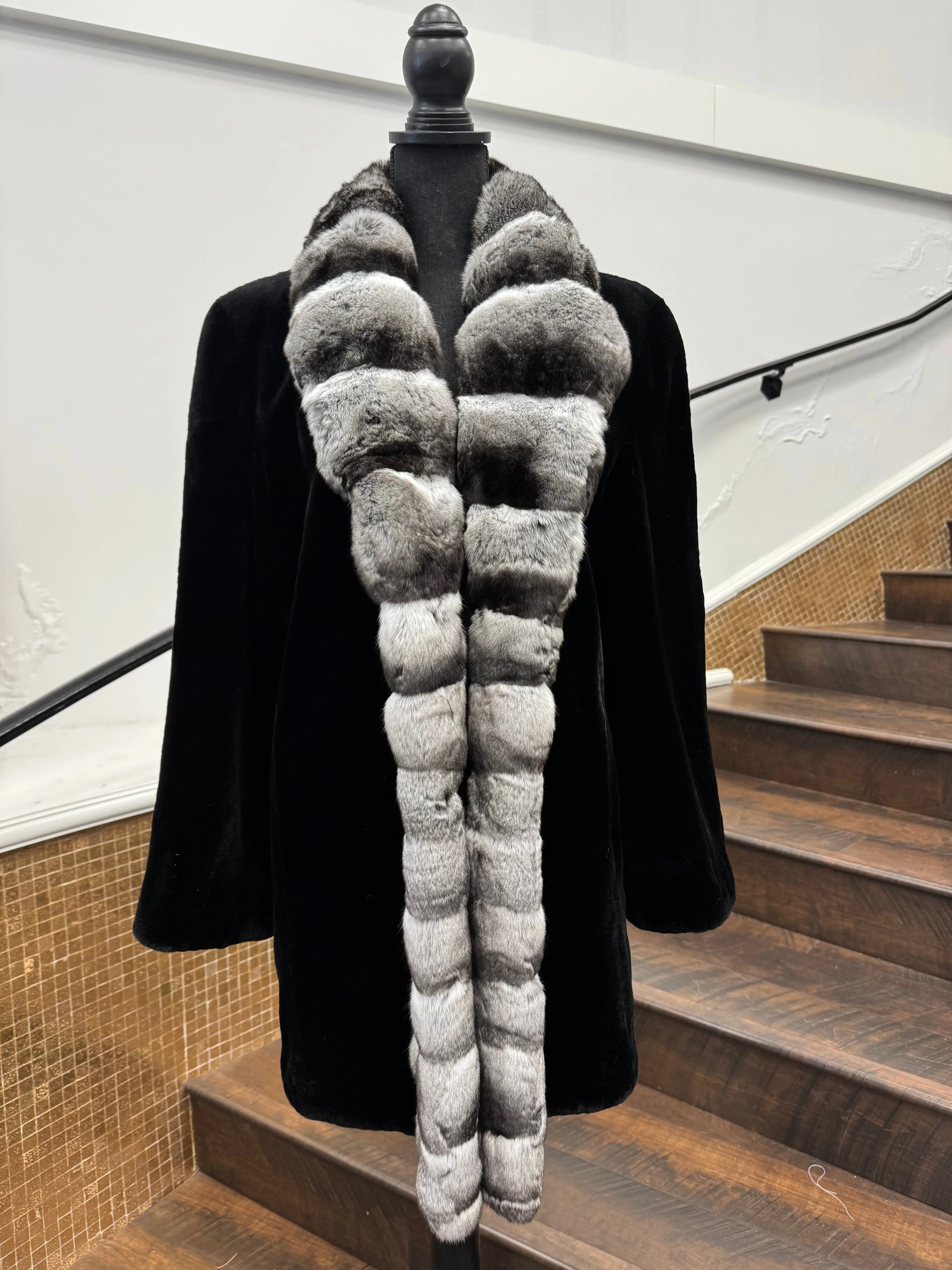 Vintage Sheared Mink Reversible Stroller