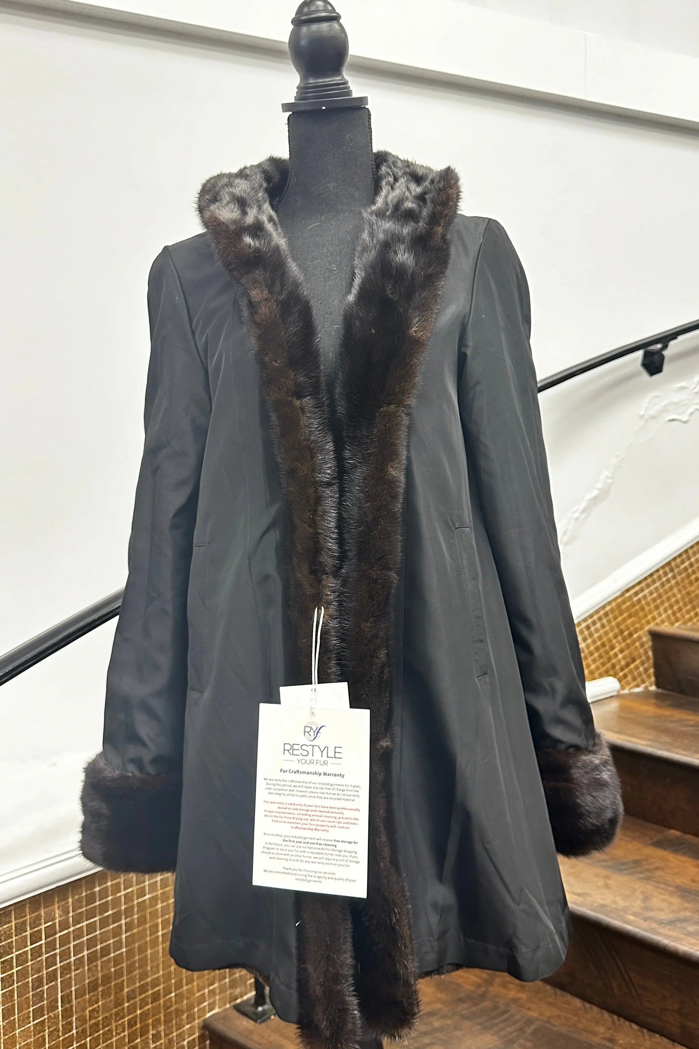 Vintage Sheared & Reversible Ranch Mink Stroller