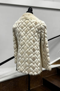 Vintage Tourmaline Mink & Leather Jacket