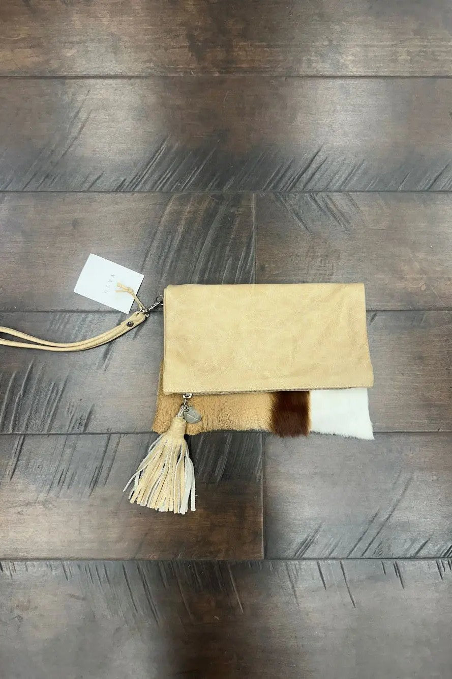 VASH - SpringBok & Hazelnut Clutch