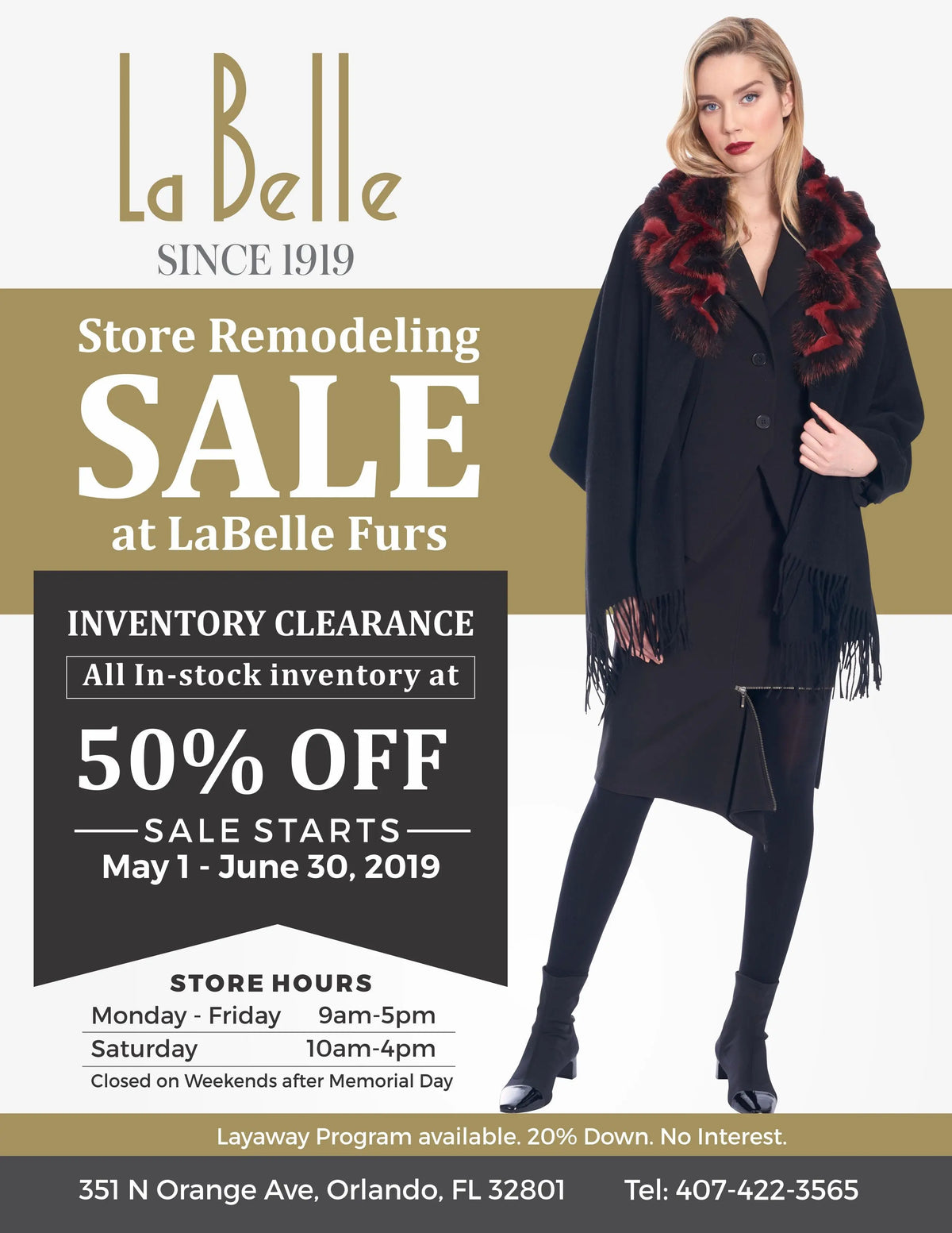 June 2019 Store Newsletter - Store Remodel, Sale and Emerging Designer Competition 