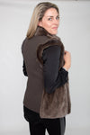 Charcoal/Brown Rexx Reversible Vest