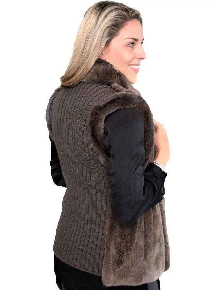 Charcoal/Brown Rexx Reversible Vest