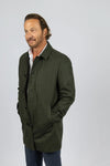 Men's Wool/Cashmere-Green Coat