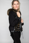 Black Cashmere with Bronze Fox and Rexx Trim Jacket