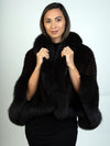 LaBelle Since 1919 Brown Knitted Mink W/Fox Stole