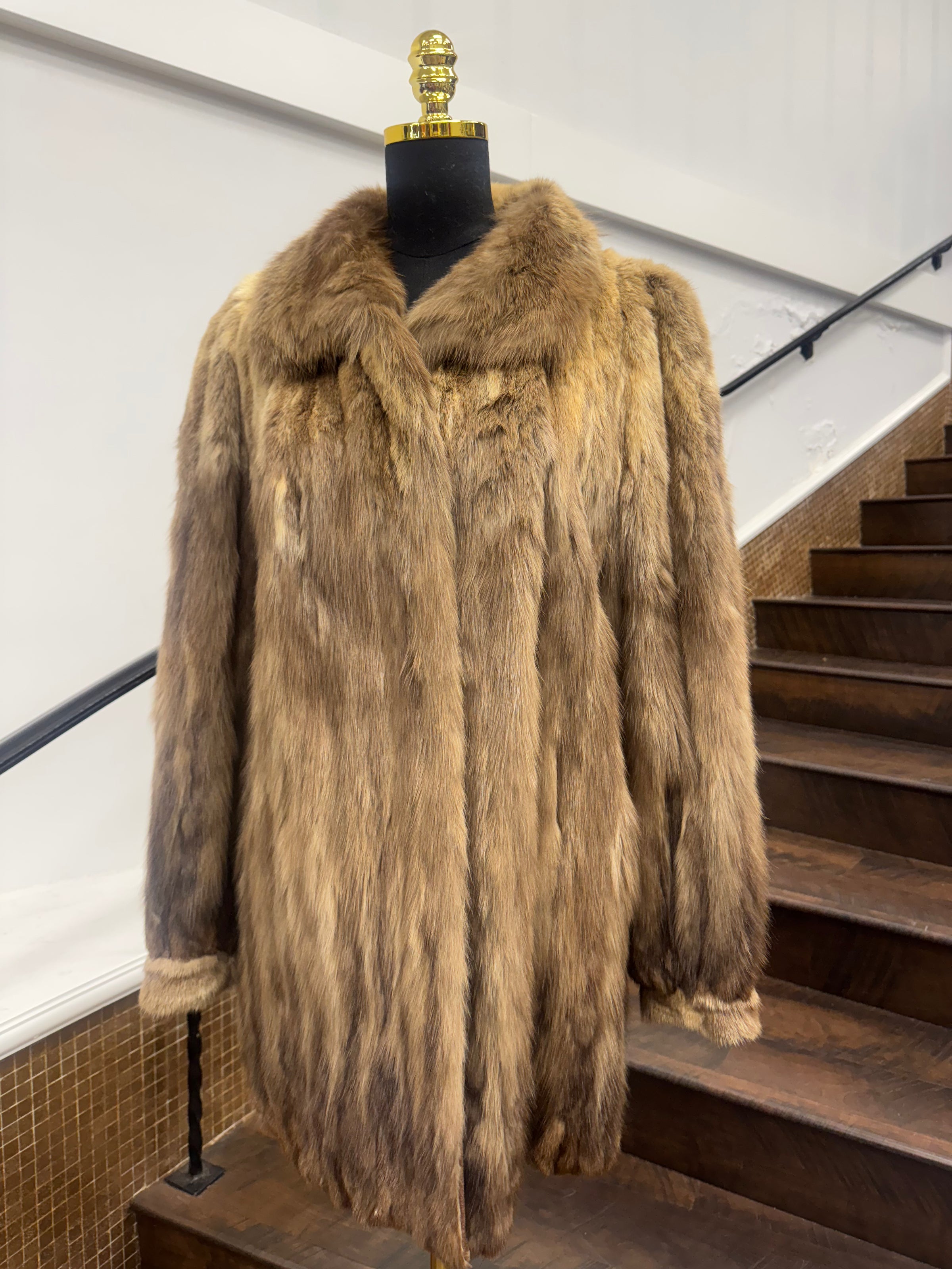 Vintage Sectioned Sable Jacket