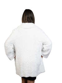 White  Rexx Rabbit Jacket