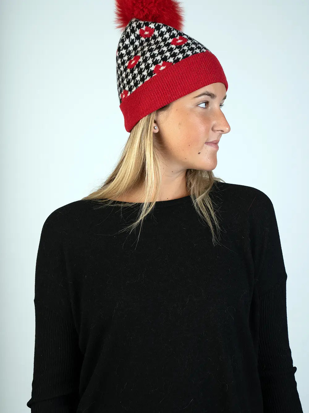 LaBelle New Collections Red Lips Knitted Hat