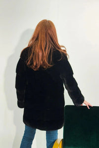 31" Horizontal Blackglama Mink Stroller