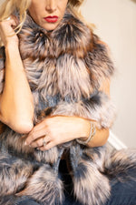 Amber Pink Fox & Fabric Vest
