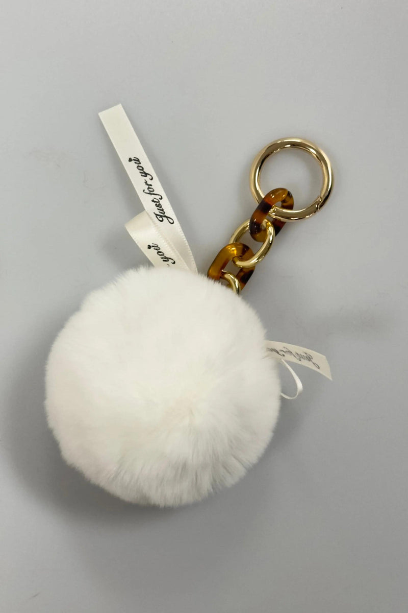 Ball Rexx Rabbit with Ribbon Keychain