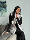 LaBelle Since 1919 Black Cross Mink Reversible Vest