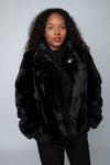 LaBelle Since 1919 Black Horizontal Mink Jacket