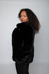 LaBelle Since 1919 Black Horizontal Mink Jacket