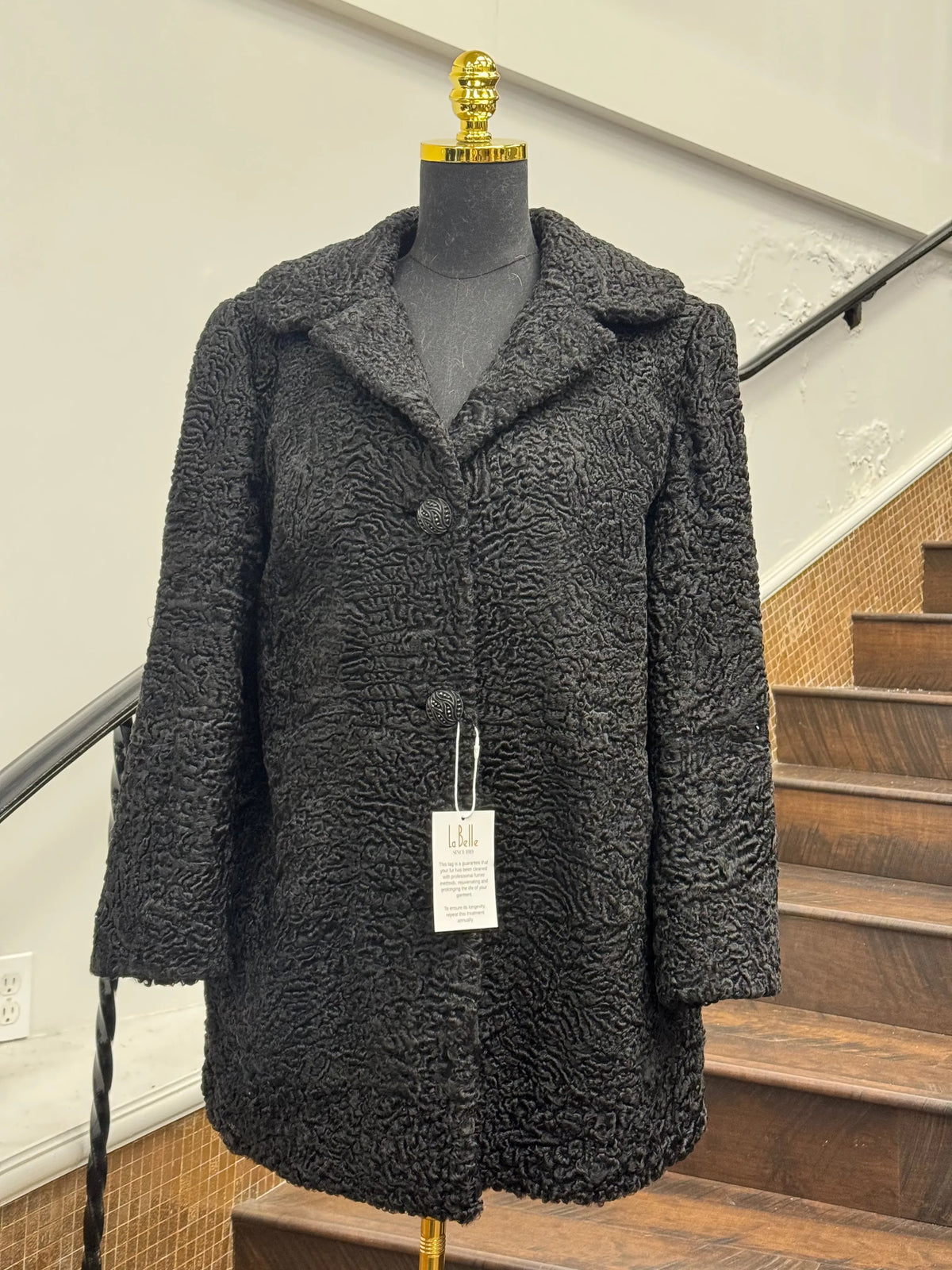 Vintage Black Lamb Stroller