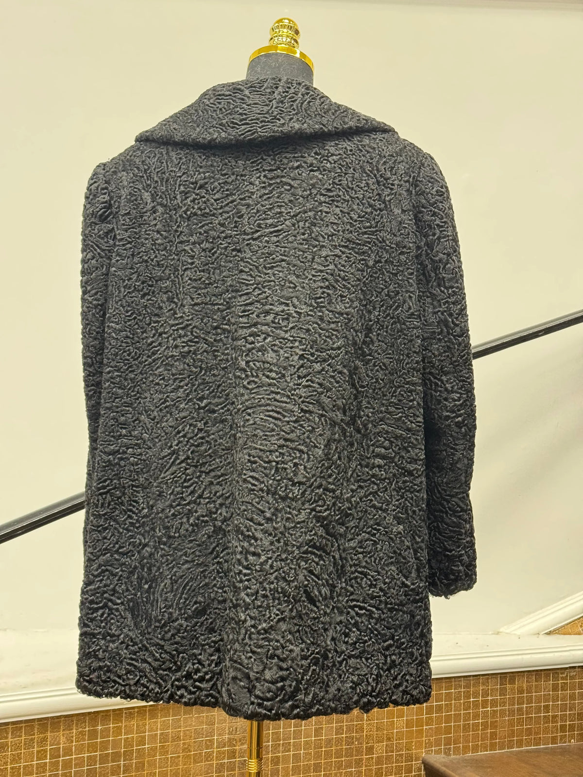 Vintage Black Lamb Stroller