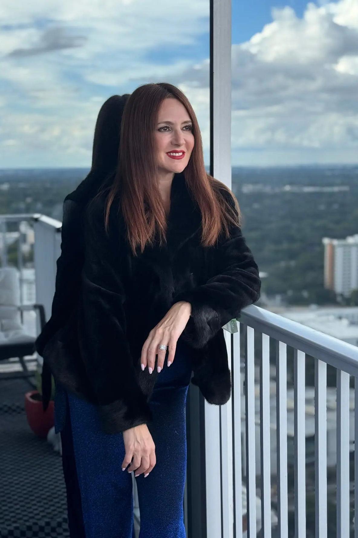 Black Sheared Mink Jacket