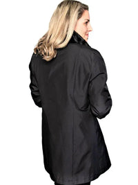 Black Sheared Mink Jacket Reversible to Black Silk