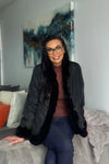 Black Sheared Mink Reversible Jacket with Rexx Rabbit Trim
