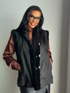 LaBelle Since 1919 Black Sheared Mink Reversible Vest