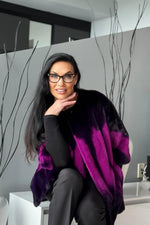 Degradé Dyed Magenta Pink Collarless Jacket