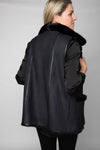 Dyed Black Mink Double Face Vest