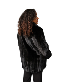 Dyed Black Mink Female Jacket