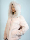 LaBelle Since 1919 Dyed Lt Pink Mink & Rex Feathered Jacket