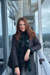 Emerald Green Sheared Mink Reversible Jacket
