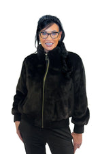 Female Blackglama Mink Bomber Jacket