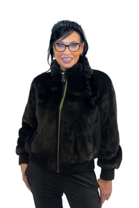 Female Blackglama Mink Bomber Jacket