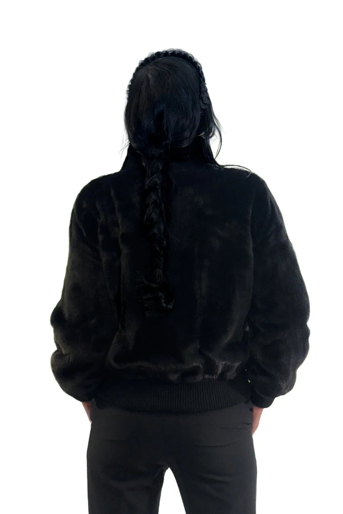 Female Blackglama Mink Bomber Jacket