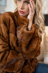 Female Dyed Cognac Mink Jacket