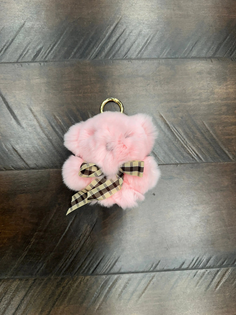 LaBelle Since 1919 Light Pink Rex Bear Keychain